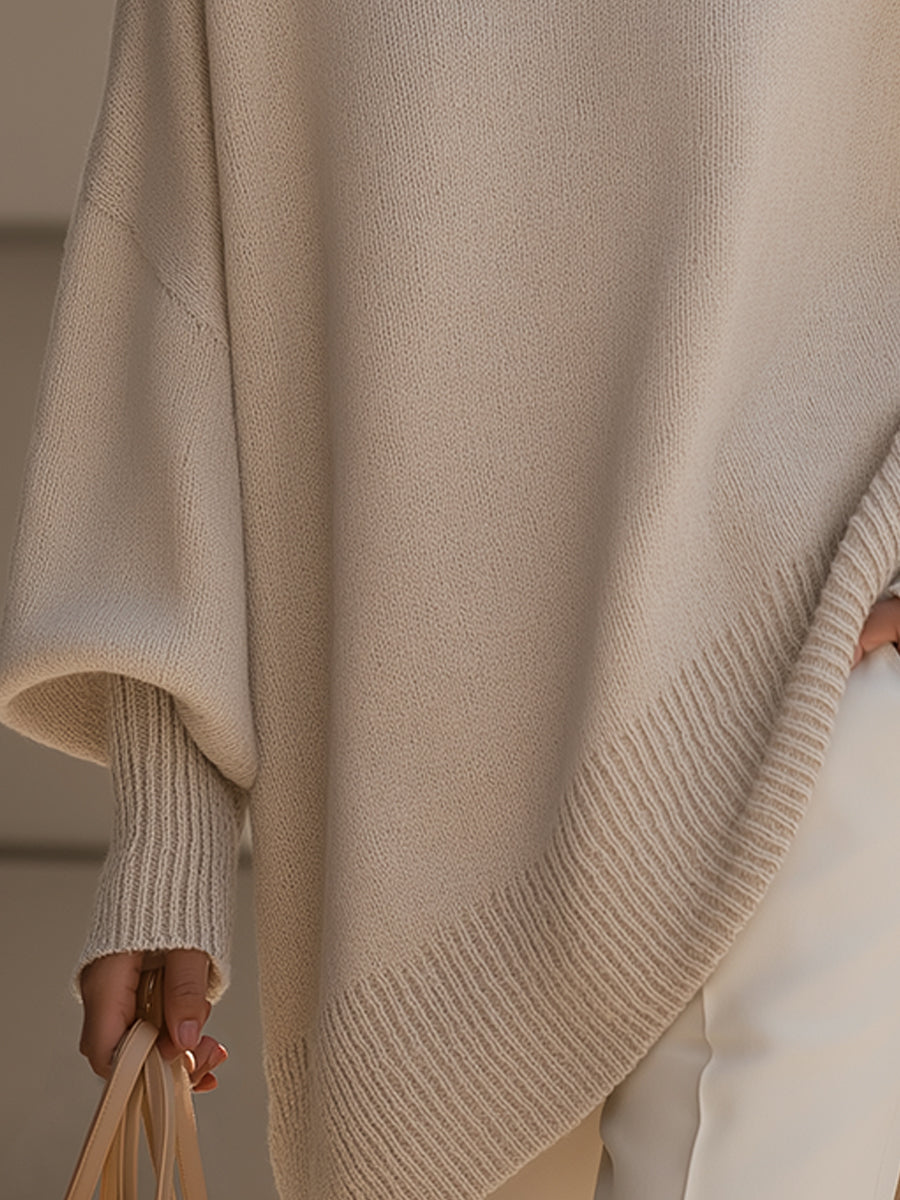 Margarita | Jersey poncho de corte oversize, vista complementaria o detalle del producto 3, detalle del diseño