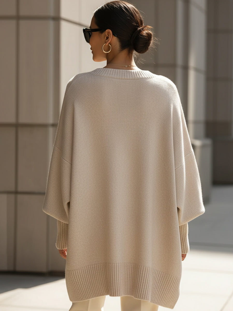 Margarita | Jersey poncho de corte oversize, vista complementaria o detalle del producto 2, vista complementaria