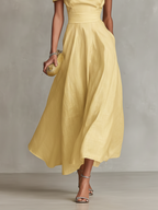 Marta | Vestido midi de un hombro, vista alternativa