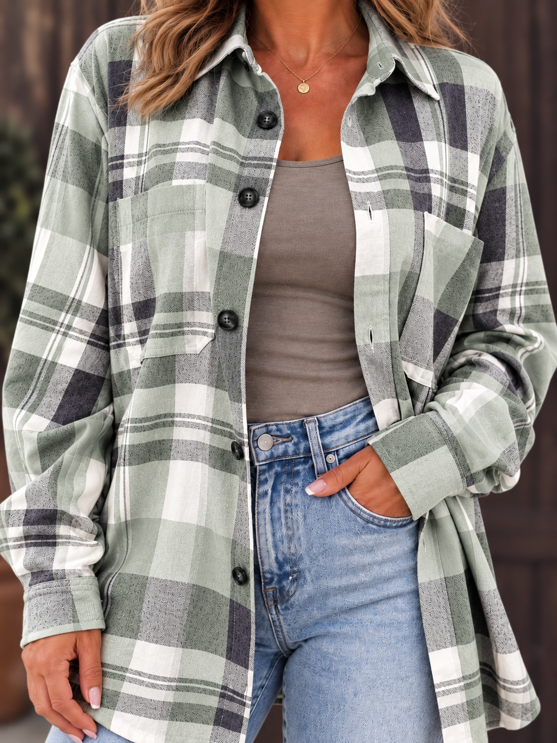 Vega | Camisa de cuadros de corte relajado