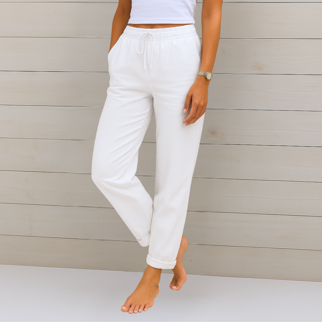 Pantalón fluido con lazada de Valentina Montier, vista complementaria