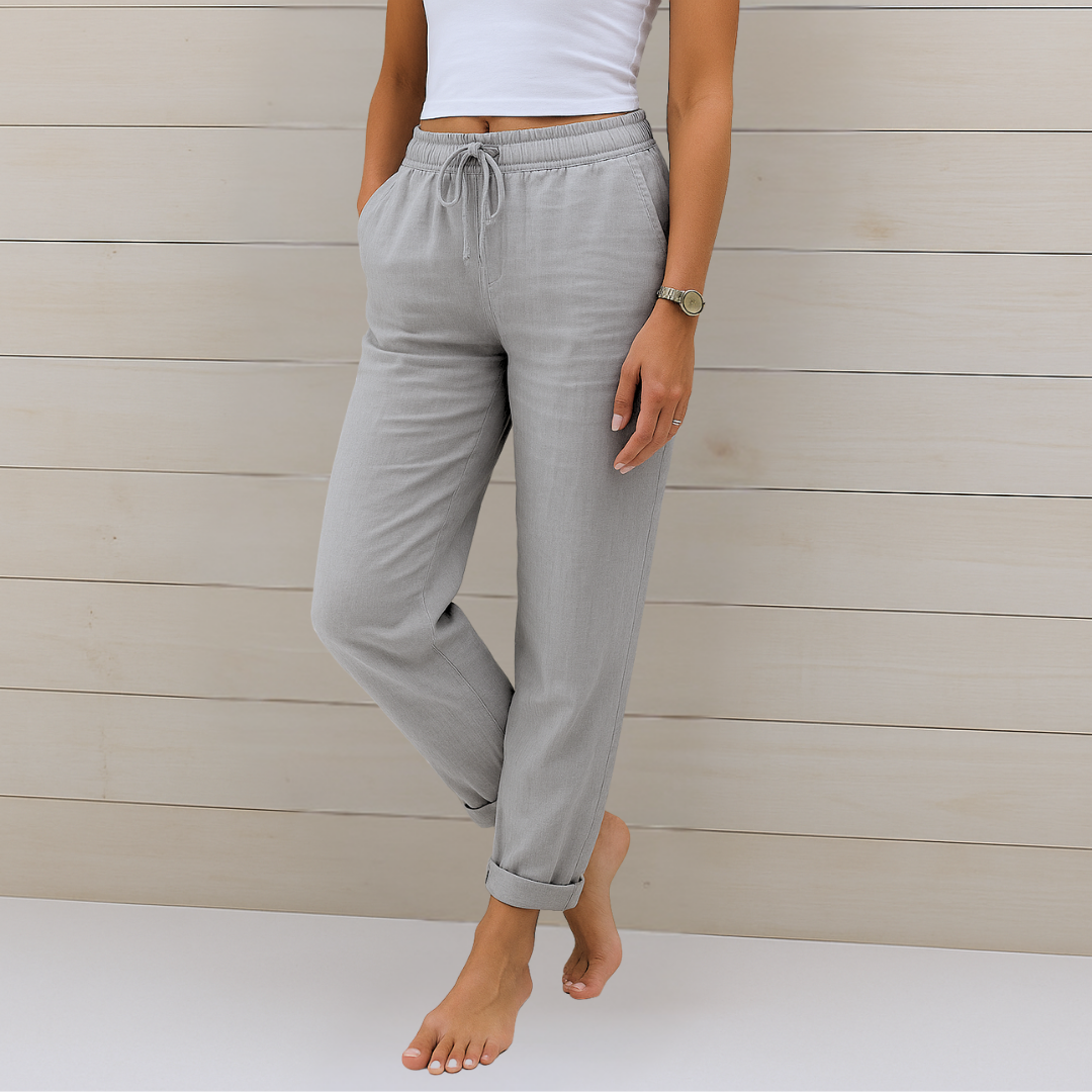 Pantalón fluido con lazada de Valentina Montier, vista principal
