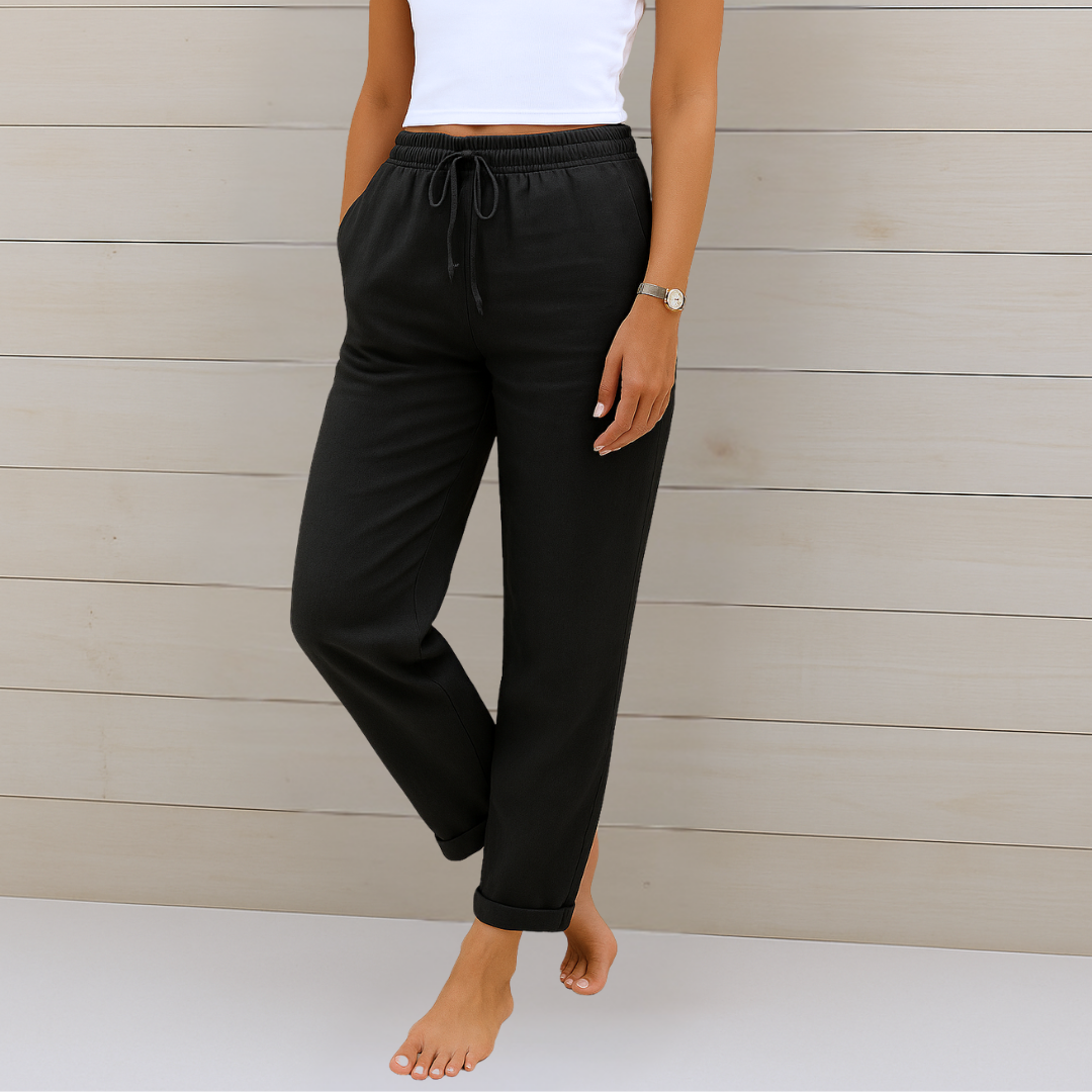 Pantalón fluido con lazada de Valentina Montier, vista alternativa
