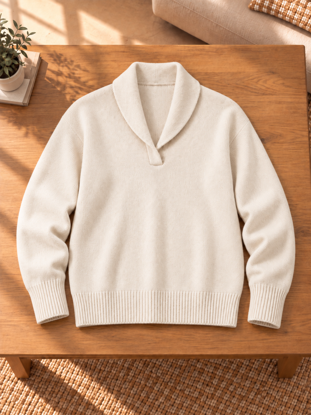 Mireia | Jersey de punto con cuello chal