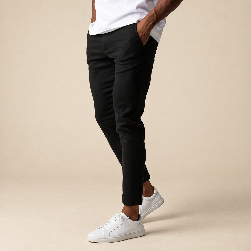 Pantalón chino de corte slim Bosco, detalle del diseño