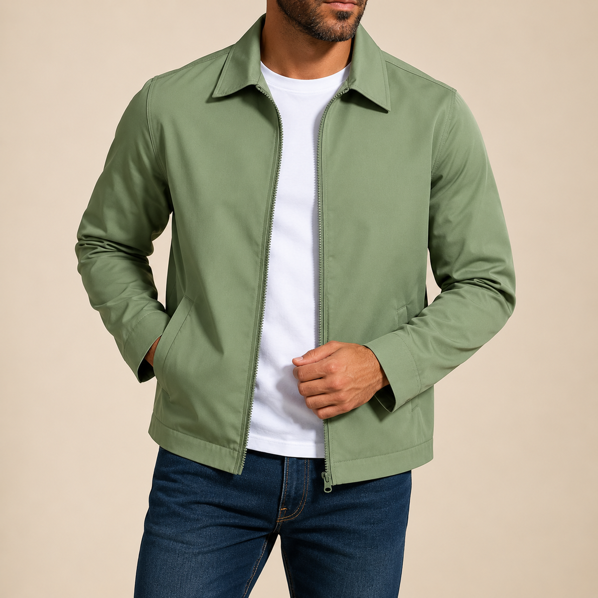 Cazadora ligera con cuello camisero Tomás, vista alternativa