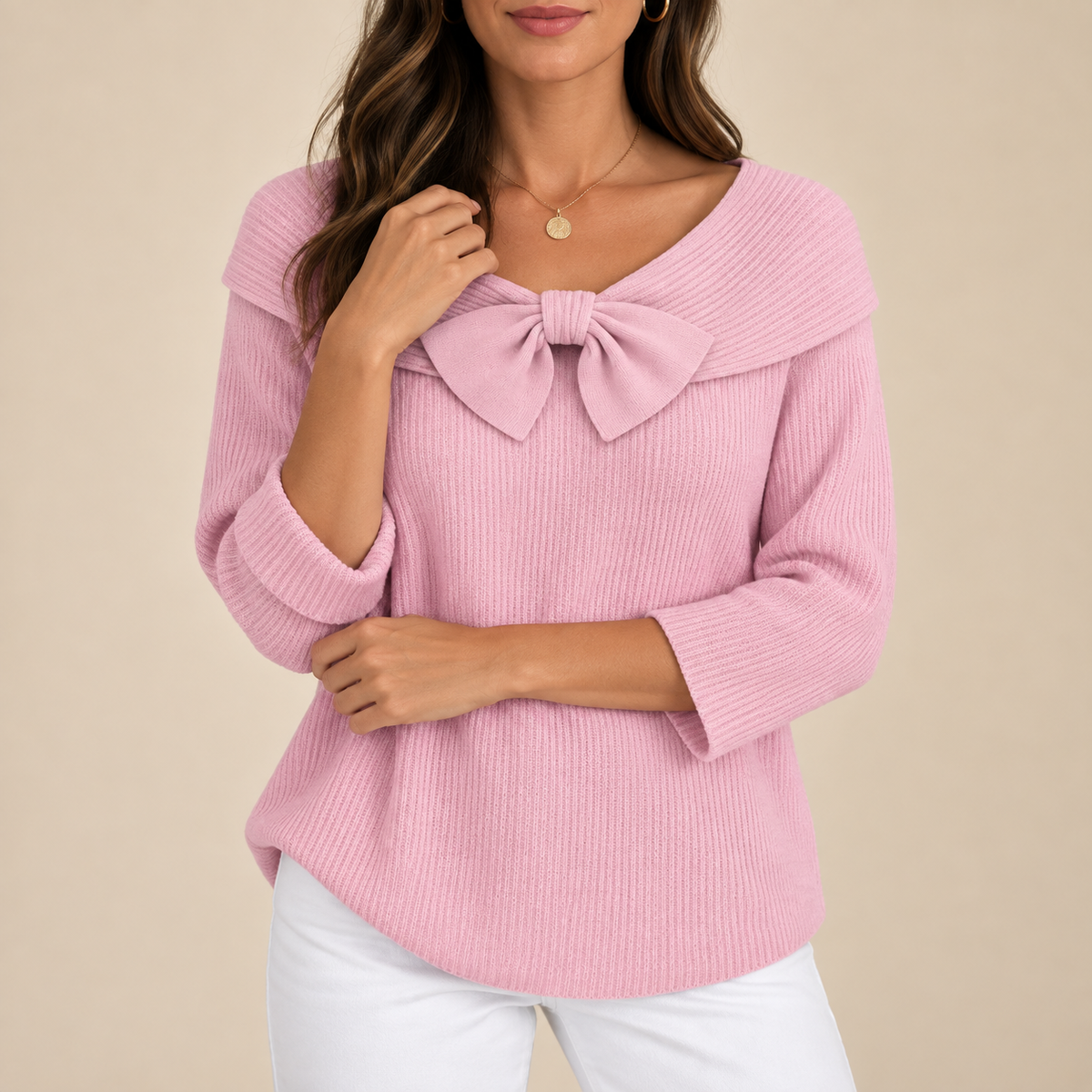 Mónica | Jersey con cuello marinero y lazo