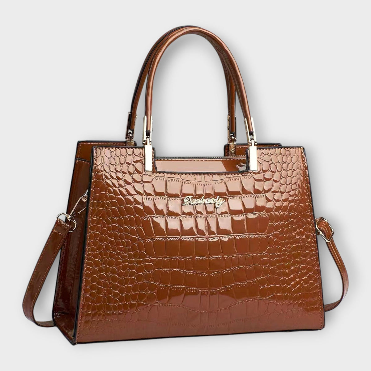 Genoveva | Bolso con grabado efecto cocodrilo
