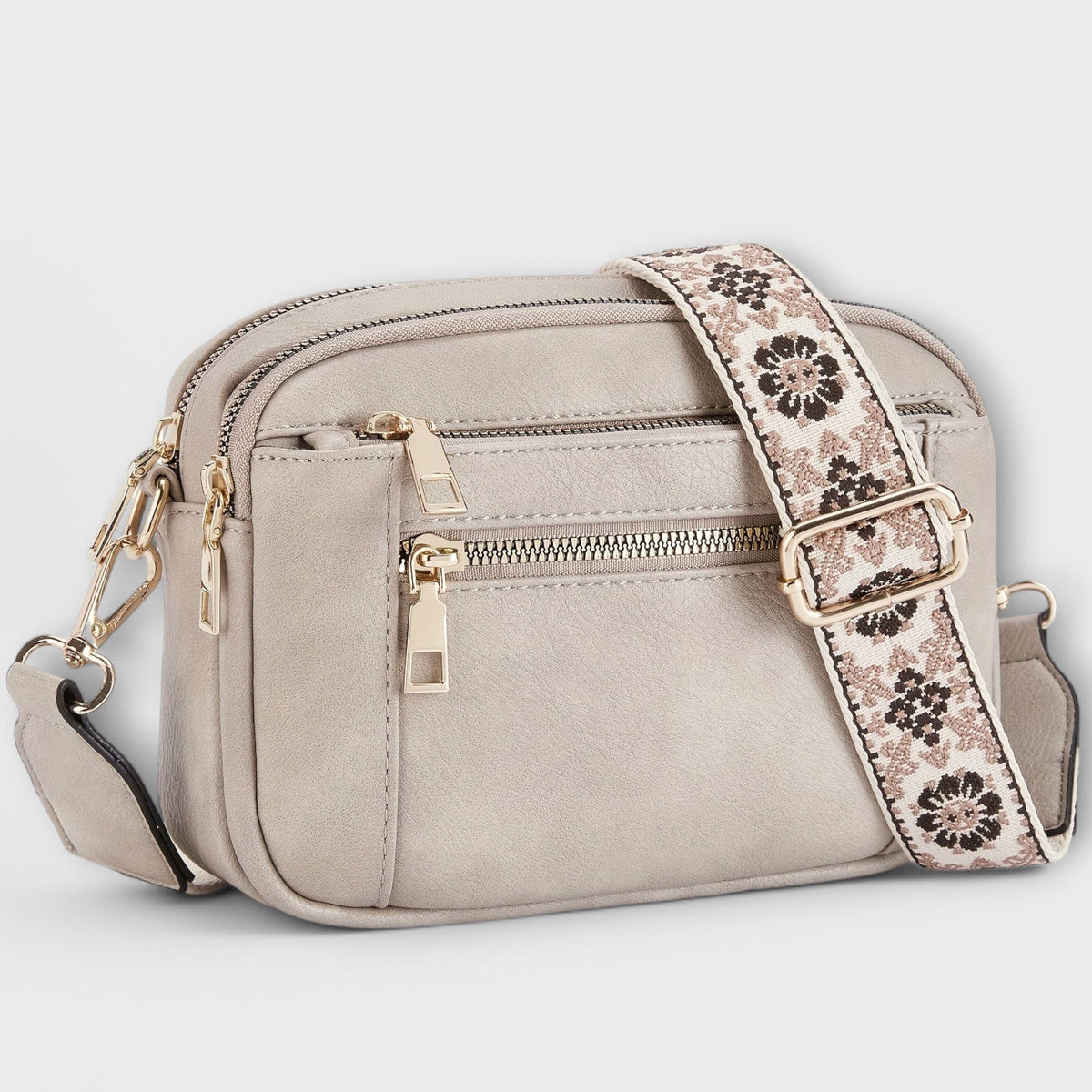 Flavia | Bolso bandolera en piel sintética suave