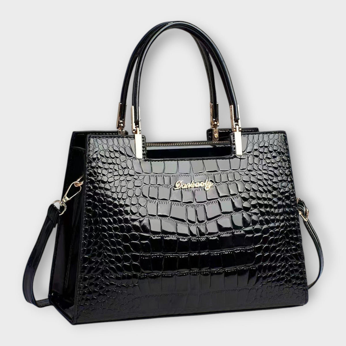 Genoveva | Bolso con grabado efecto cocodrilo