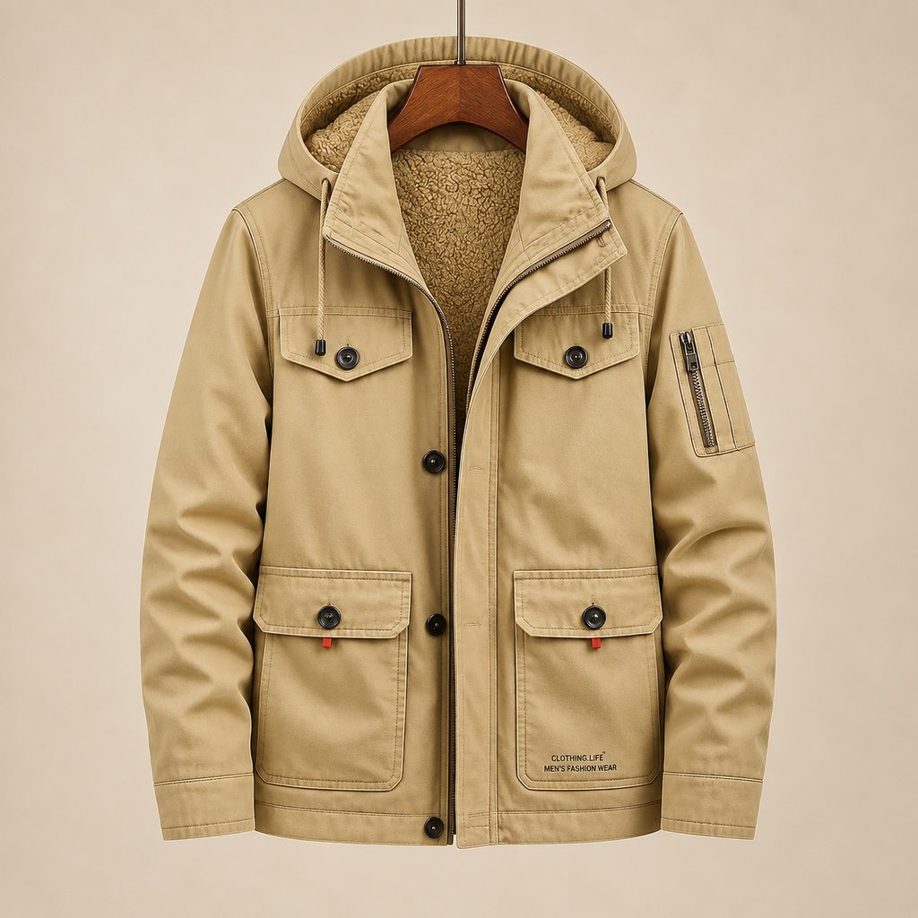 Parka corta con capucha y bolsillos Joaquín, vista complementaria