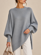 Margarita | Jersey poncho de corte oversize