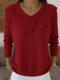 Paloma | Jersey de cuello marinero, color Rojo, vista del producto, vista principal
