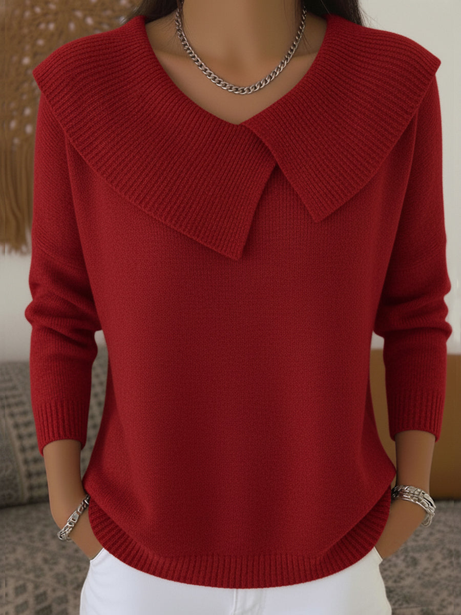 Paloma | Jersey de cuello marinero, color Rojo, vista del producto, vista principal