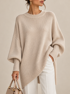 Margarita | Jersey poncho de corte oversize