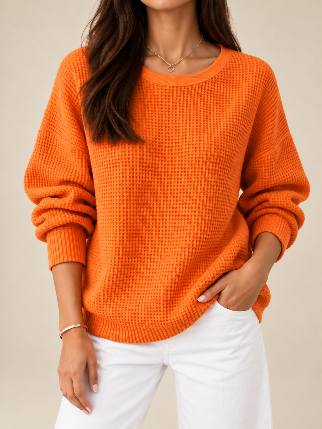 Jersey texturizado de corte amplio Leticia, vista lateral, imagen 13
