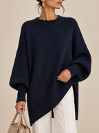 Margarita | Jersey poncho de corte oversize