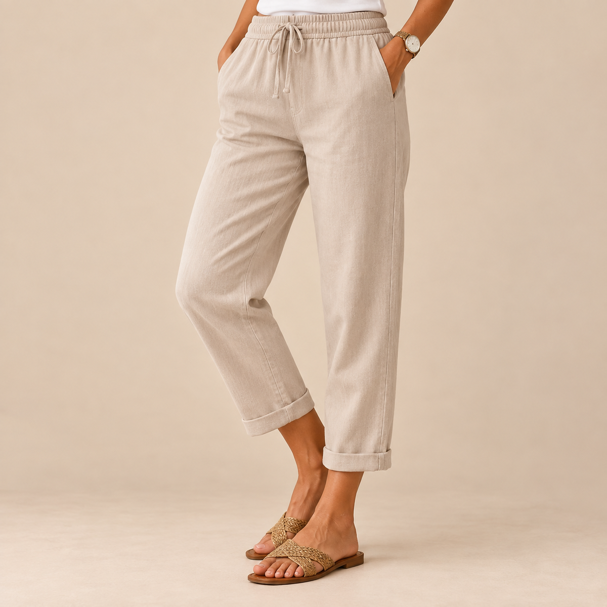 Mara | Pantalón fluido con lazada