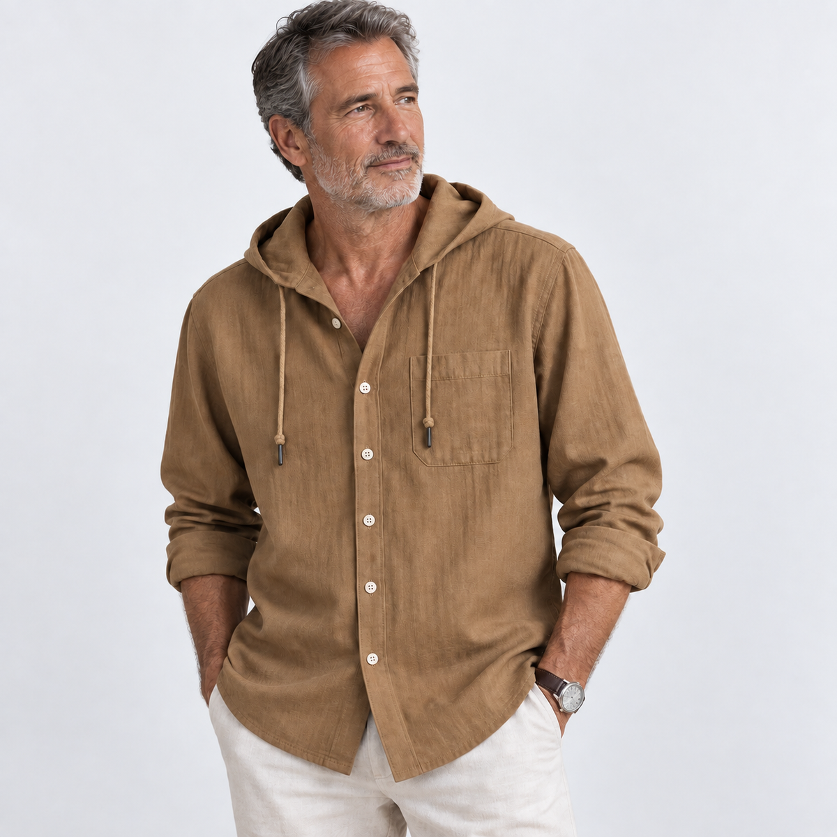 Gael | Camisa abotonada con capucha