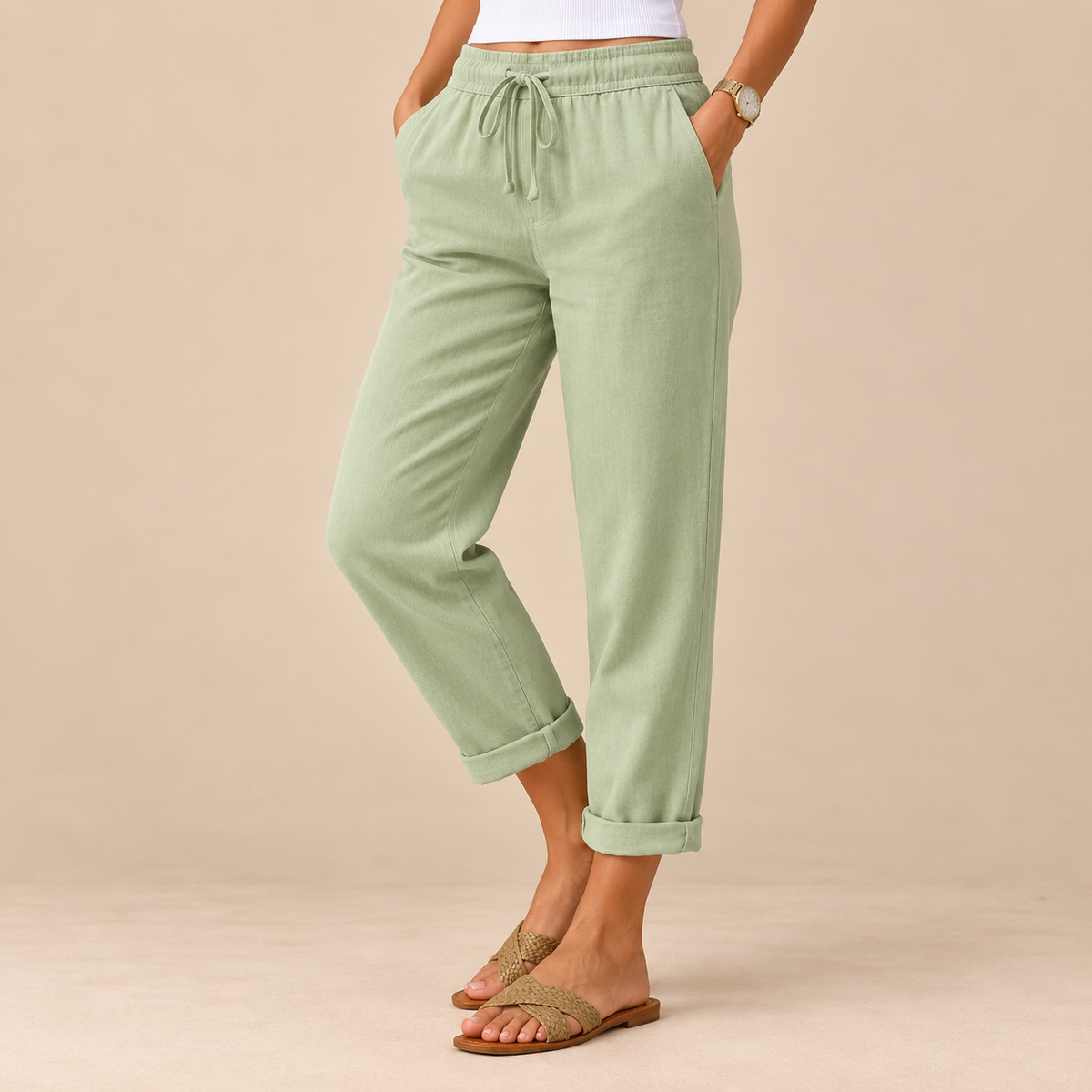 Mara | Pantalón fluido con lazada