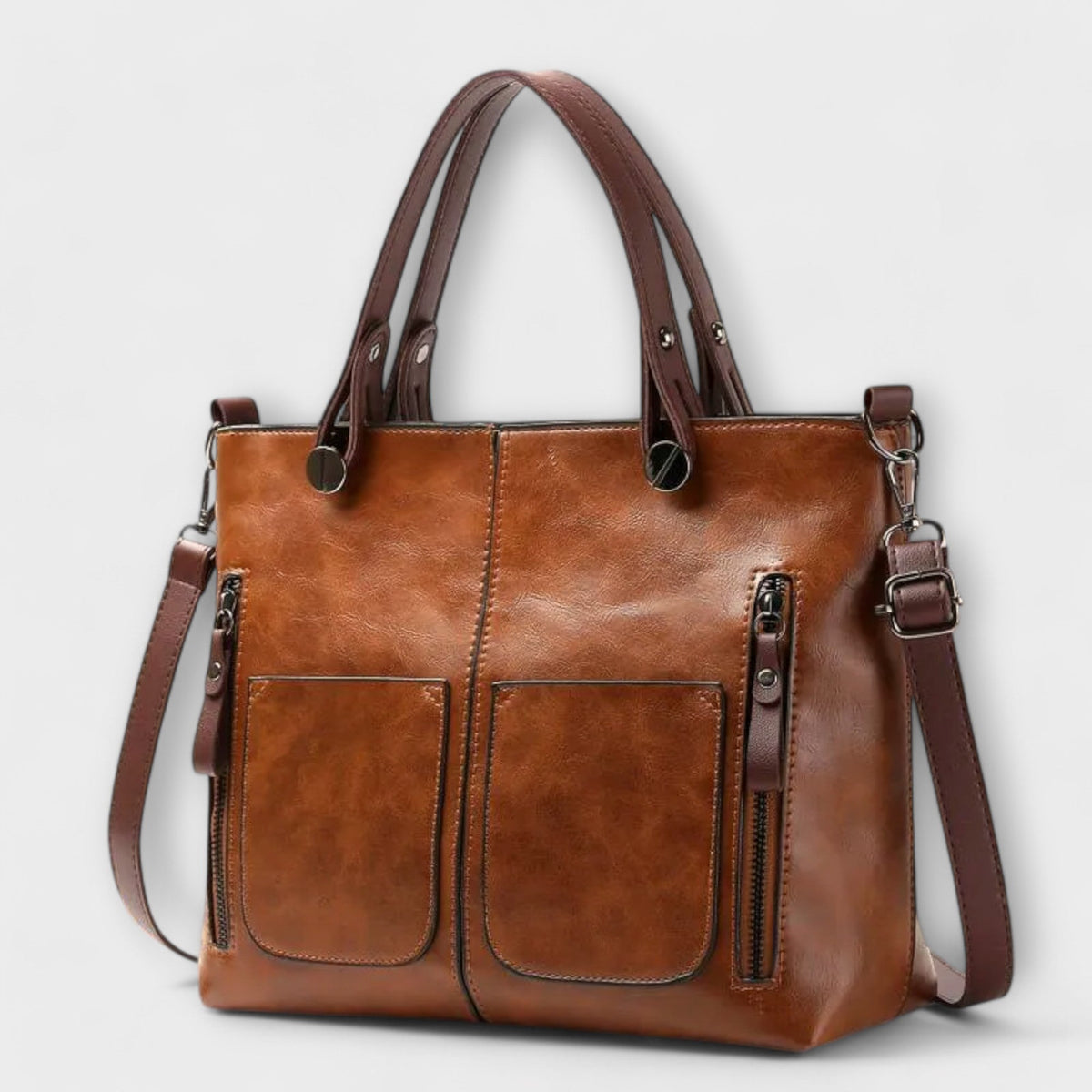 Casilda | Bolso de mano en piel con silueta depurada