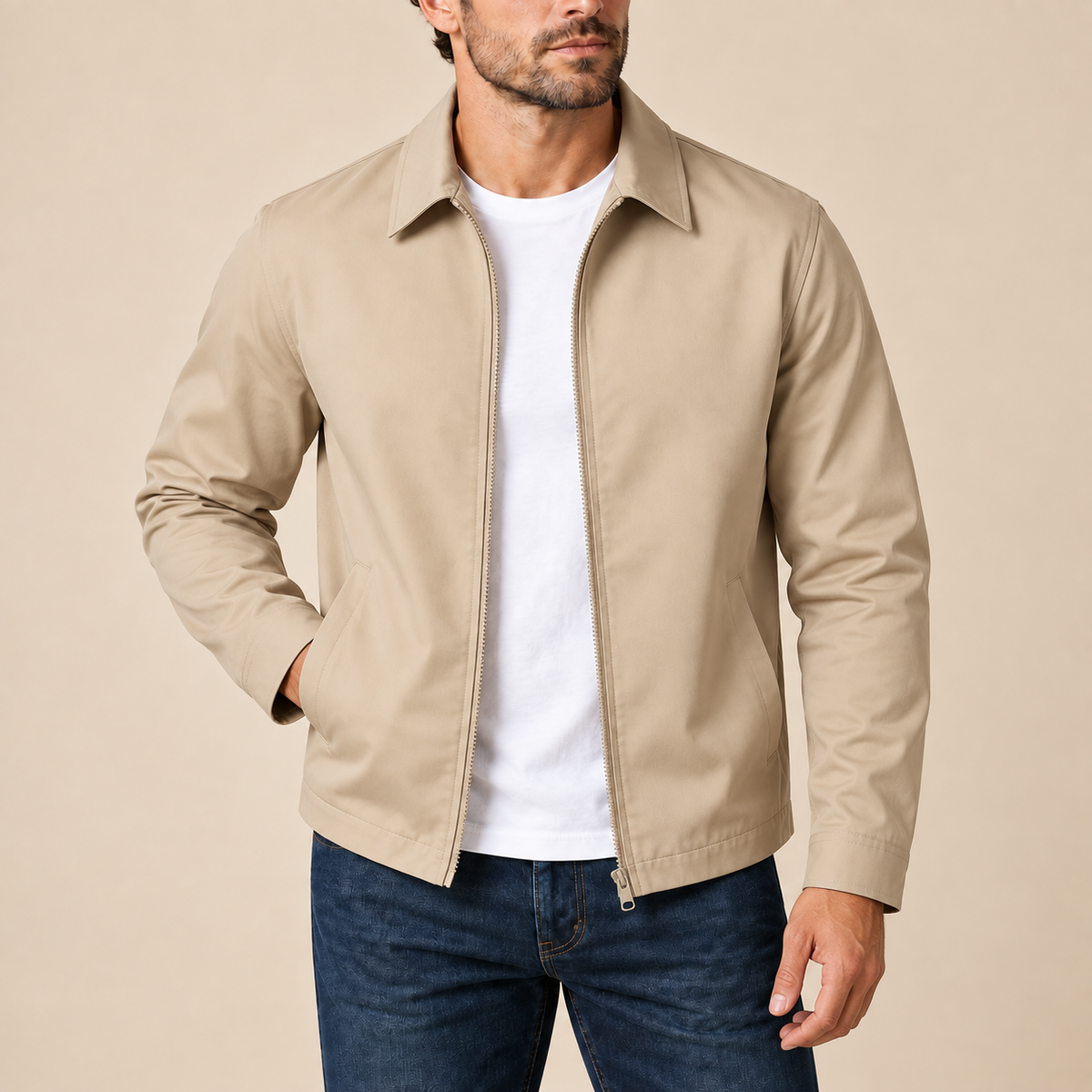 Cazadora ligera con cuello camisero Tomás, vista complementaria