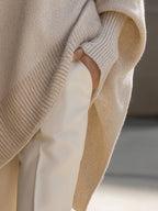 Margarita | Jersey poncho de corte oversize, vista complementaria o detalle del producto 4, vista alternativa