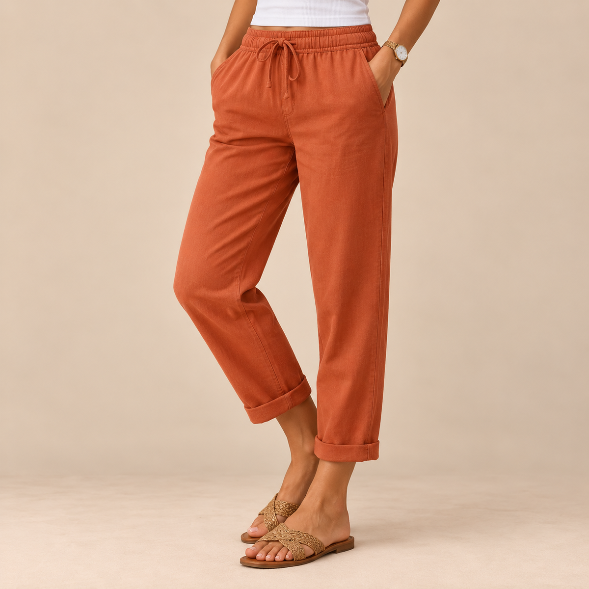 Mara | Pantalón fluido con lazada