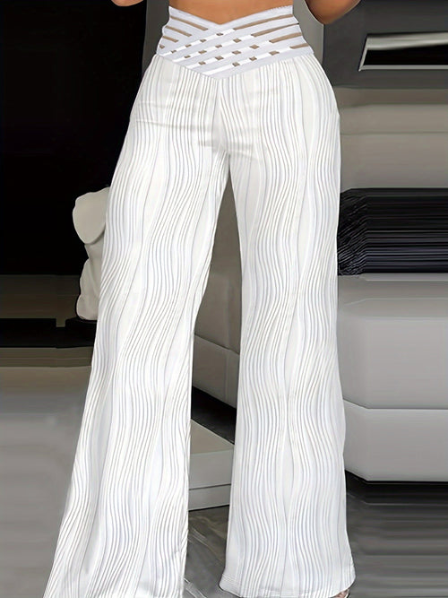 Pantalón ancho de cintura cruzada de Valentina Montier, vista principal
