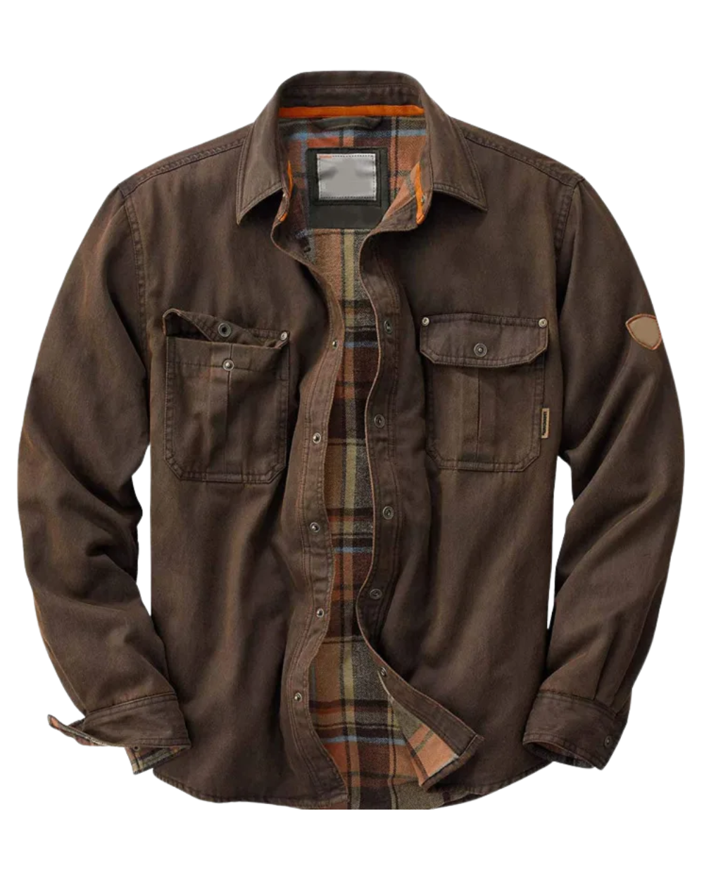 Fernando | Sobrecamisa de algodón con aire vintage, vista complementaria o detalle del producto 1, vista principal