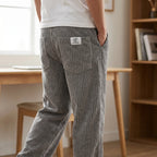 Borja, Pantalón de pana de corte relajado, color gris, detalle de cintura y bolsillo
