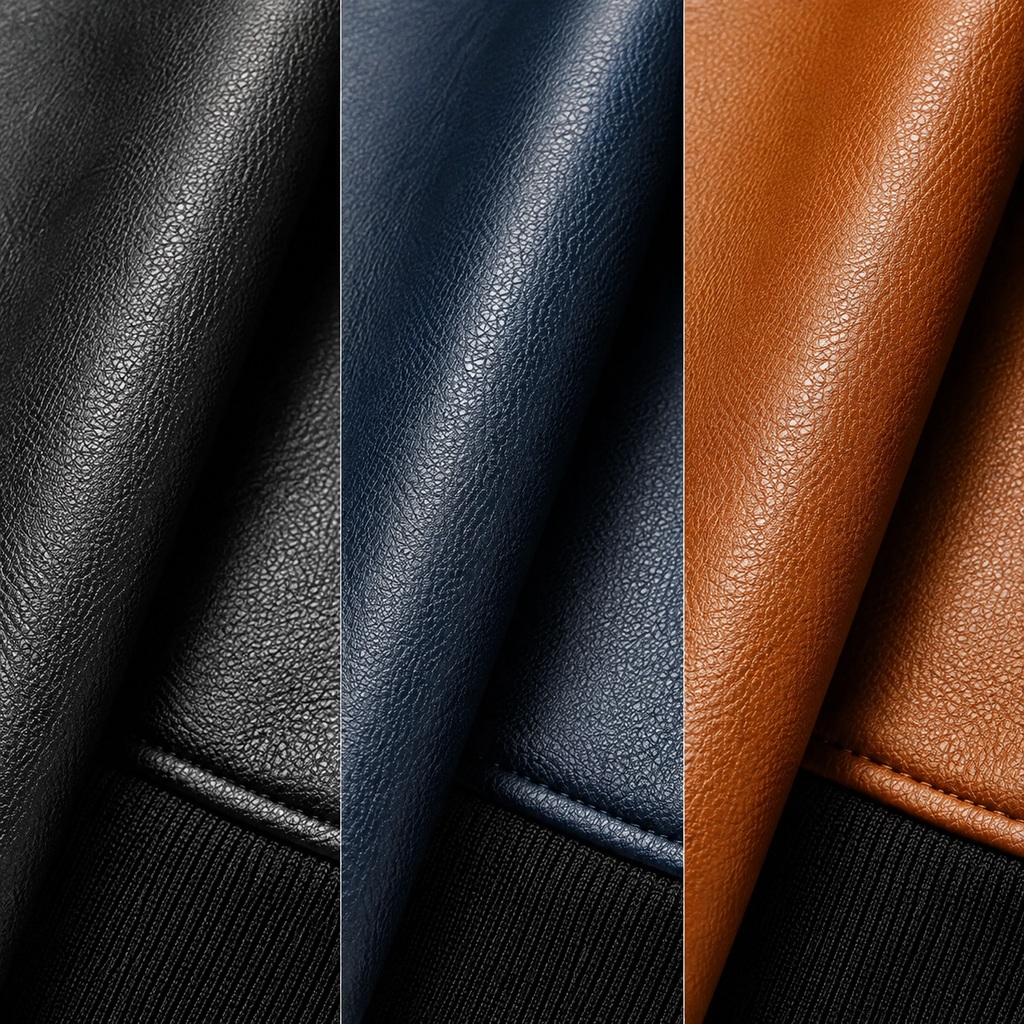 Guillermo | Cazadora bomber de piel lisa, vista complementaria o detalle del producto 2, vista alternativa