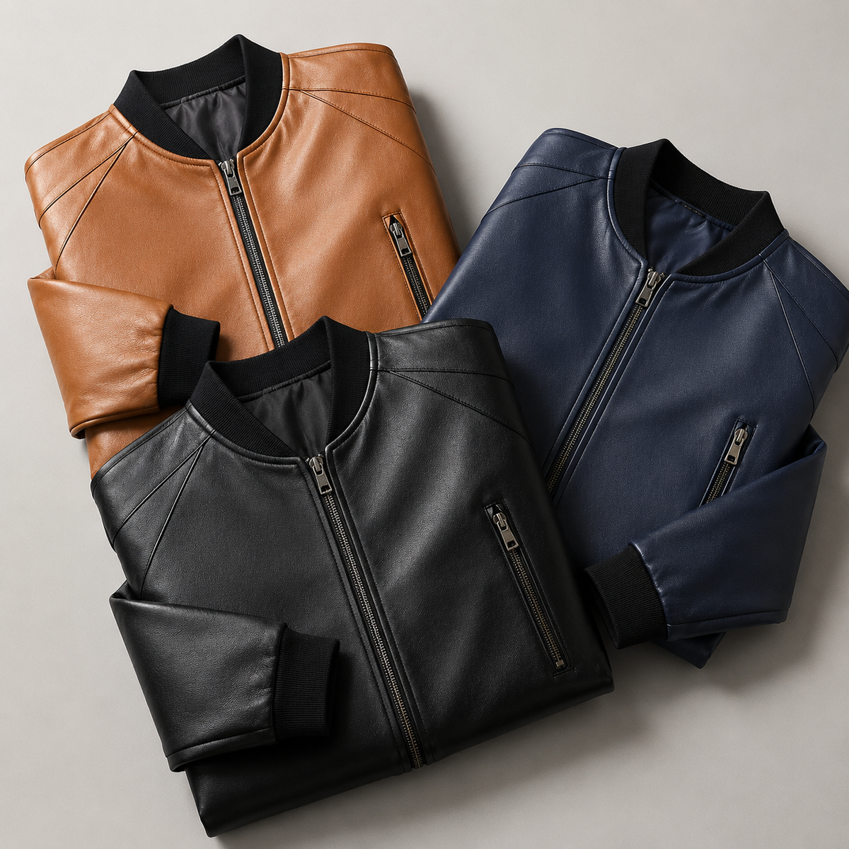 Guillermo | Cazadora bomber de piel lisa, vista complementaria o detalle del producto 4, vista complementaria