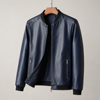 Guillermo | Cazadora bomber de piel lisa, vista complementaria o detalle del producto 3, vista principal