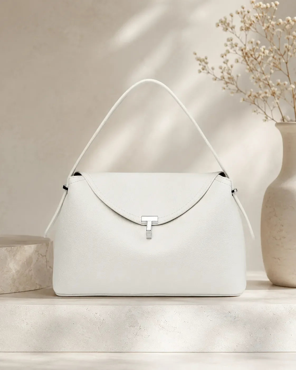 Cintia | Bolso de hombro suave con solapa