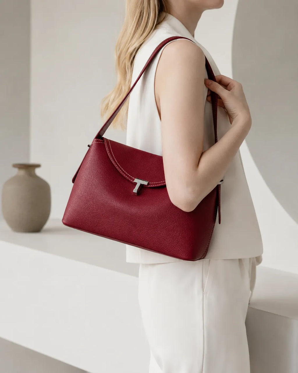 Cintia | Bolso de hombro suave con solapa