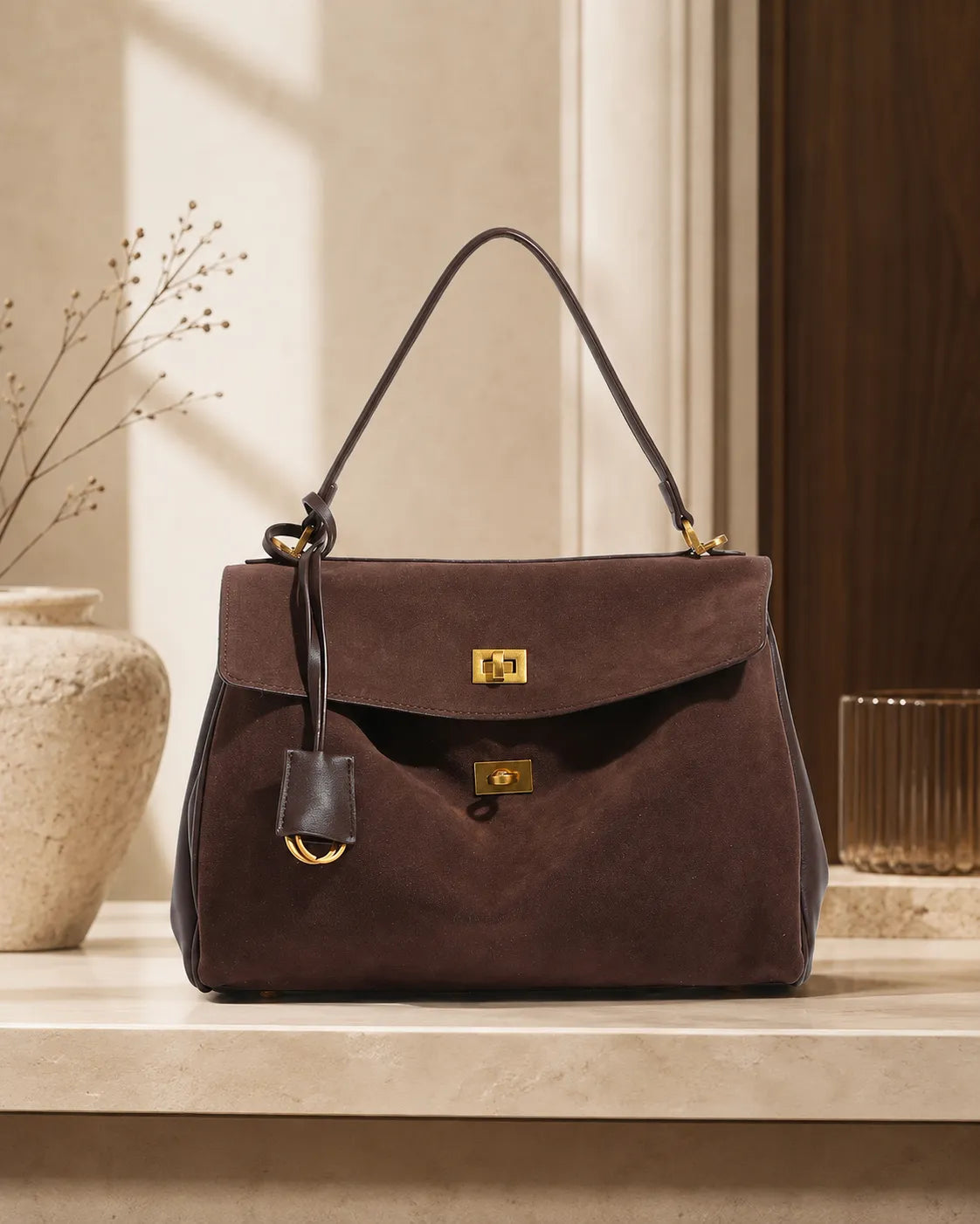 Dalia | Bolso bandolera con cierre dorado