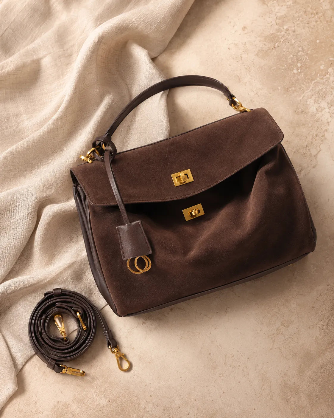 Dalia | Bolso bandolera con cierre dorado