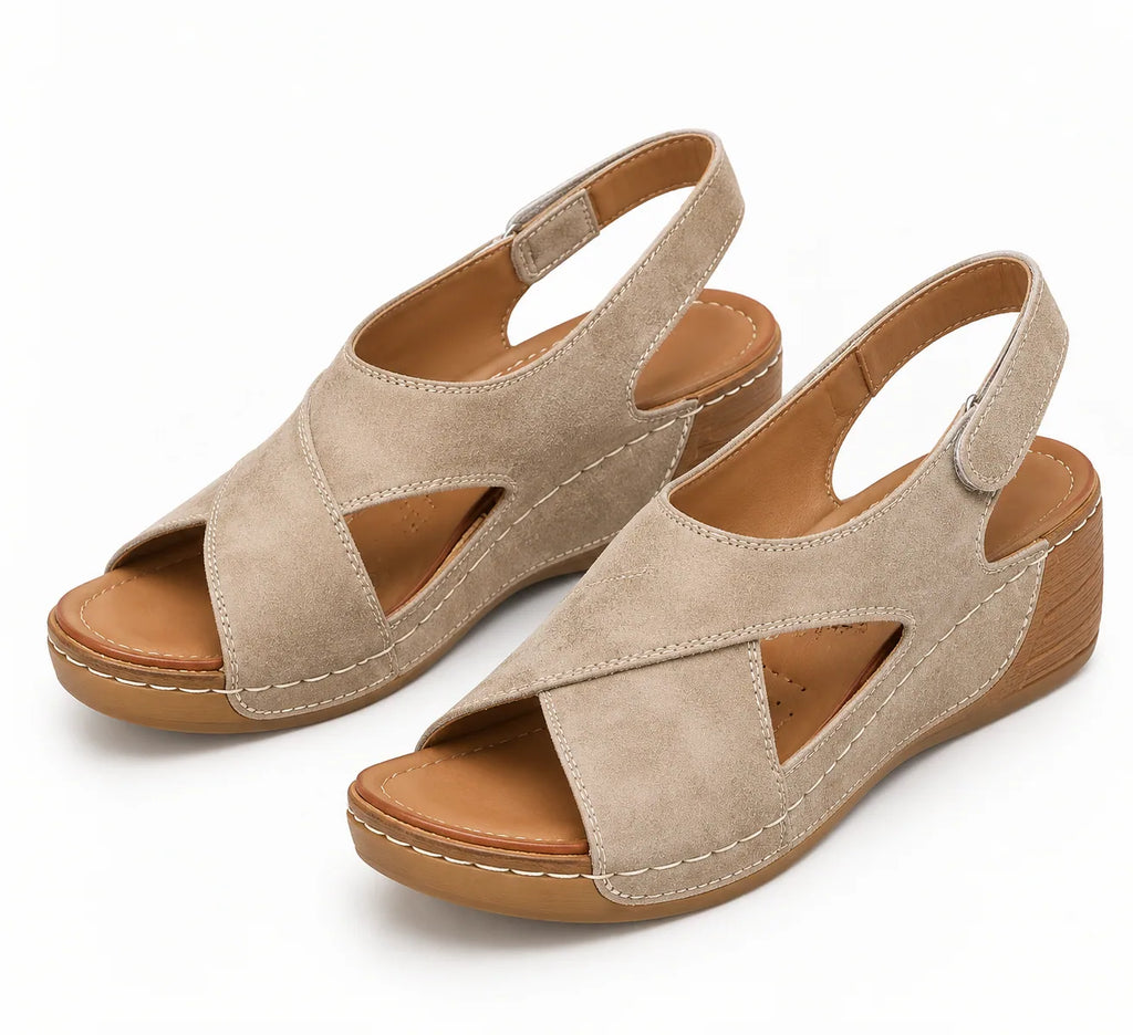 Angelina™ | Sandalias de Ante con Plantilla Confort