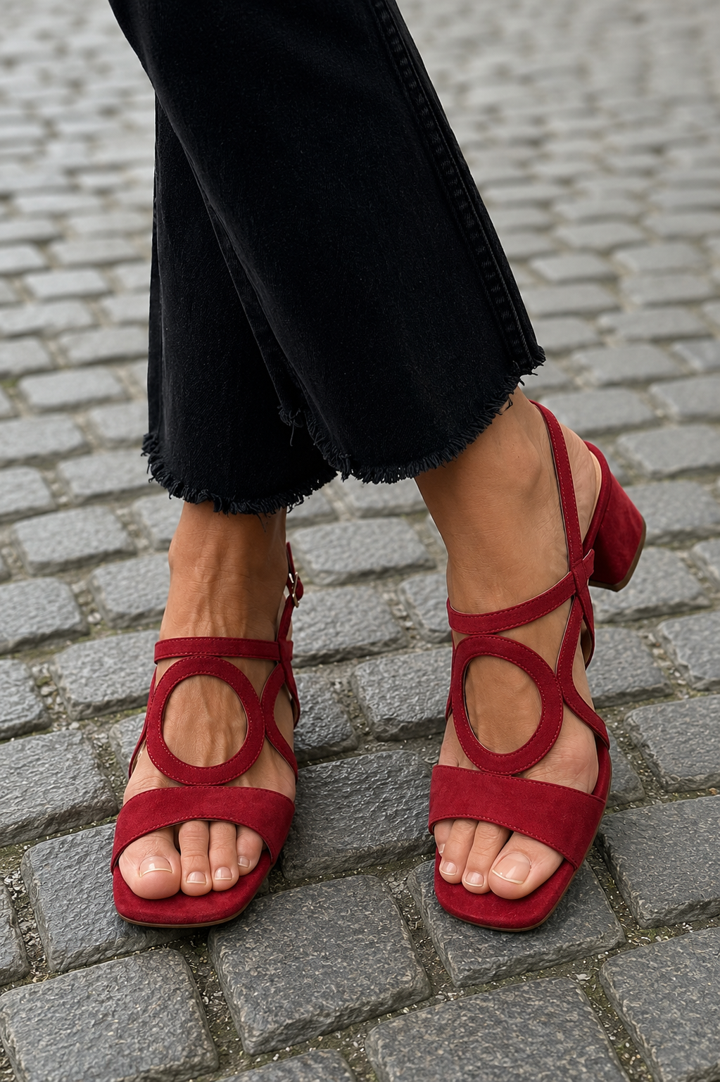 Sandalias de tiras cruzadas de Valentina Montier, vista complementaria