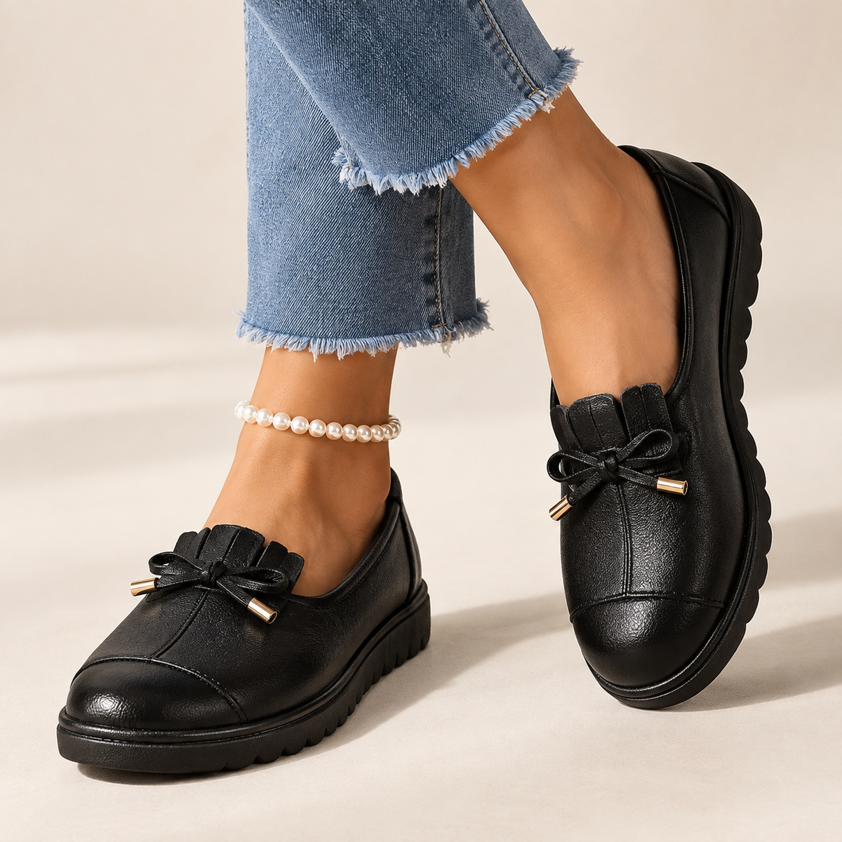 Fia | Mocasines ortopédicos de piel