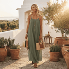 Vestido fluido de tirantes Estrella, vista alternativa