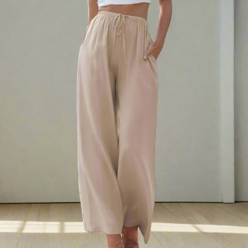 Pantalón ancho de verano para hombre de Valentina Montier, vista complementaria