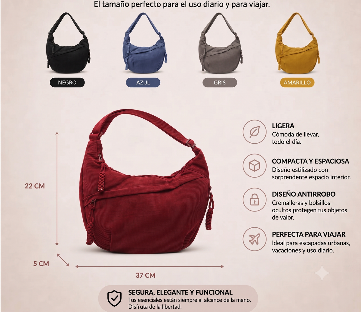 Samira | Bolso de hombro ligero en nylon