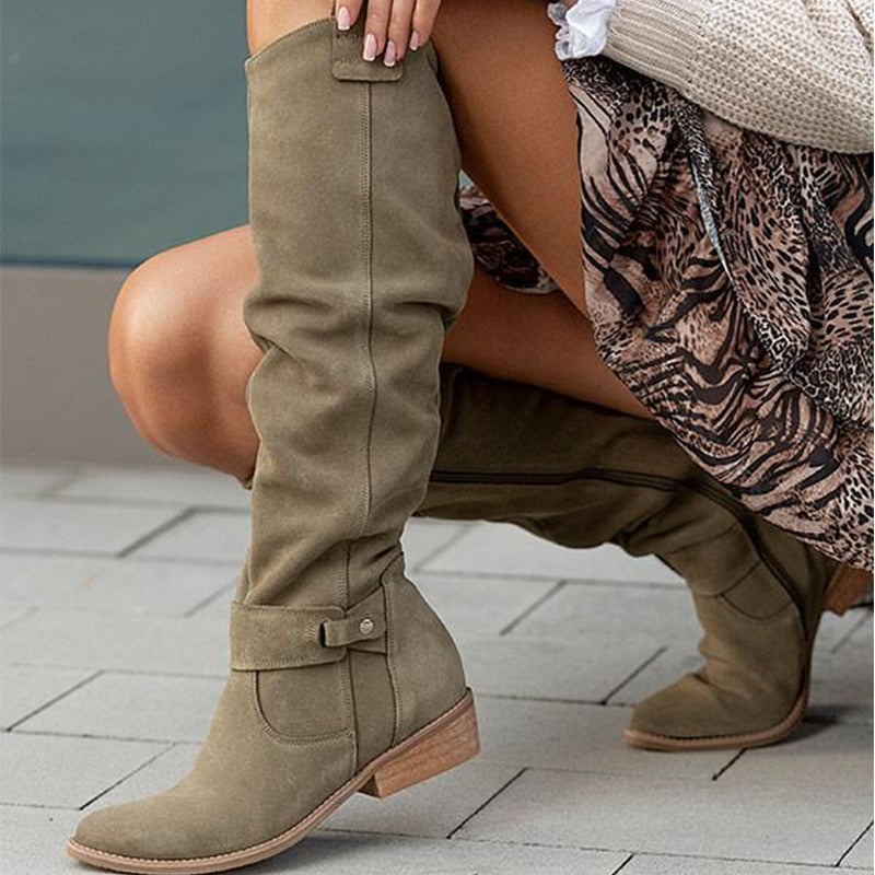 Zavira | Botas cálidas de ante para mujer