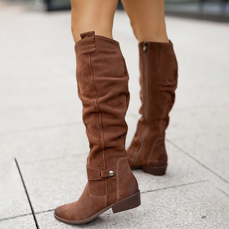 Zavira | Botas cálidas de ante para mujer