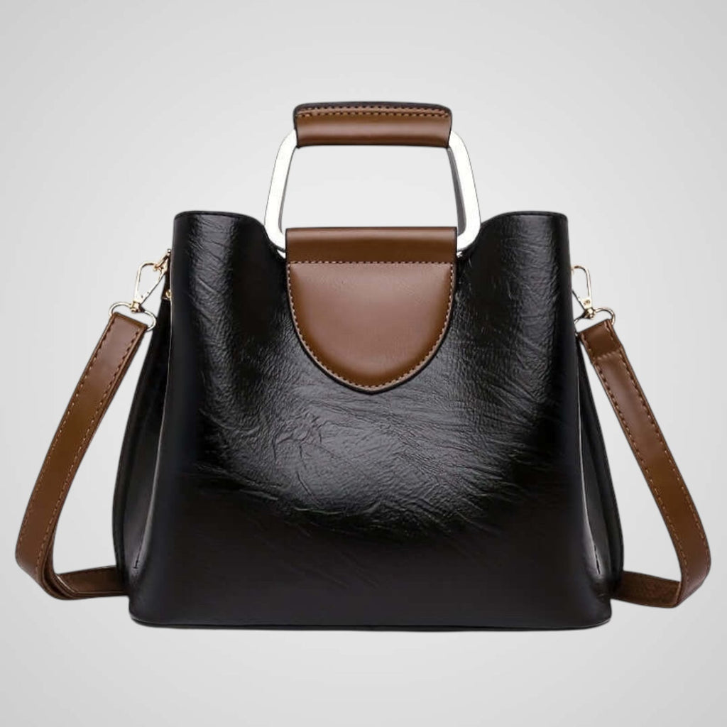 Amalia | Bolso elegante en piel bicolor