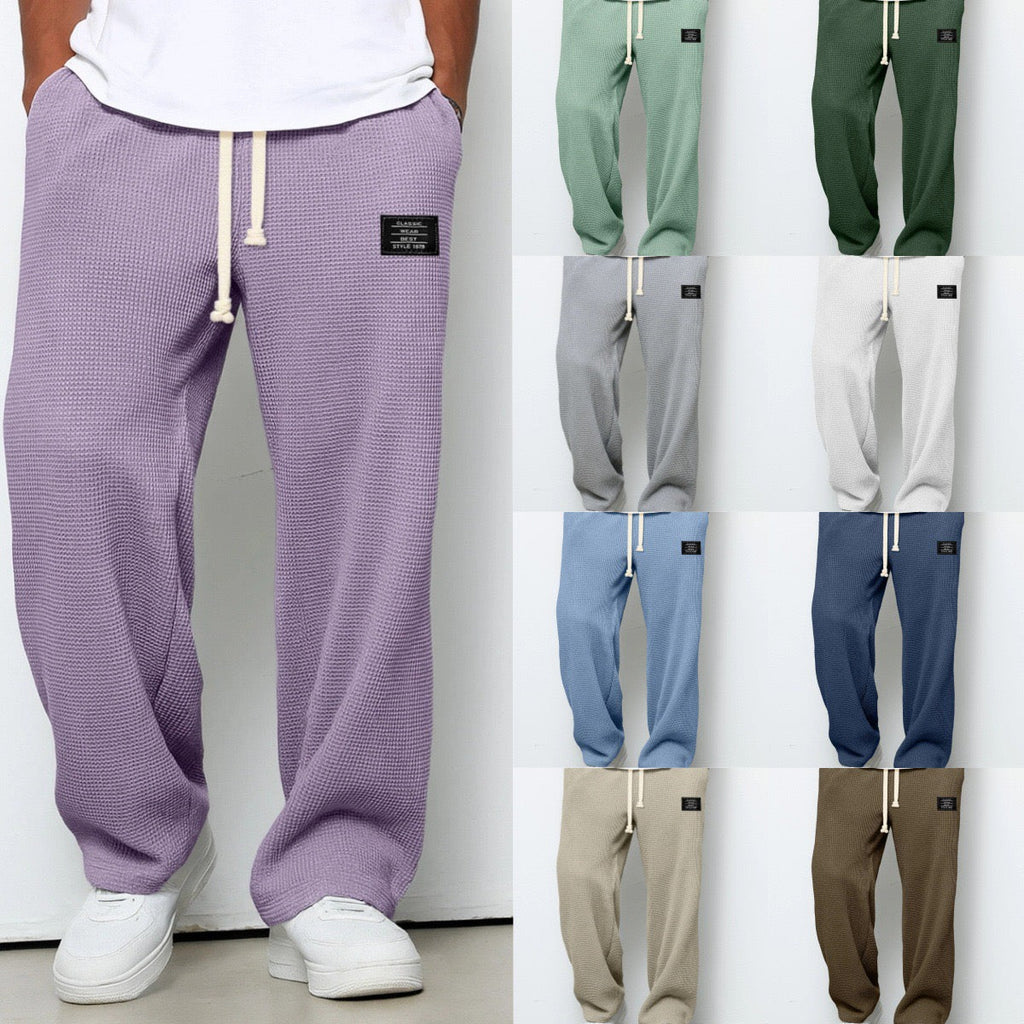 Bruno, Pantalón relajado de pernera ancha, mosaico de los diez colores disponibles