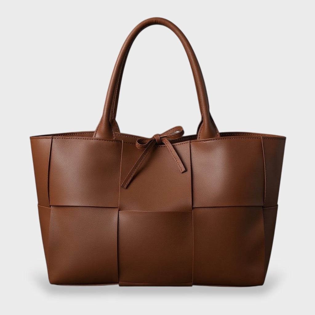 Sabrina | Bolso en piel con acabado trenzado