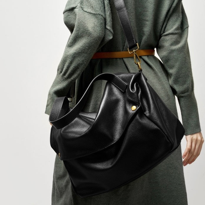 Bruna | Bolso minimalista en piel suave de uso diario